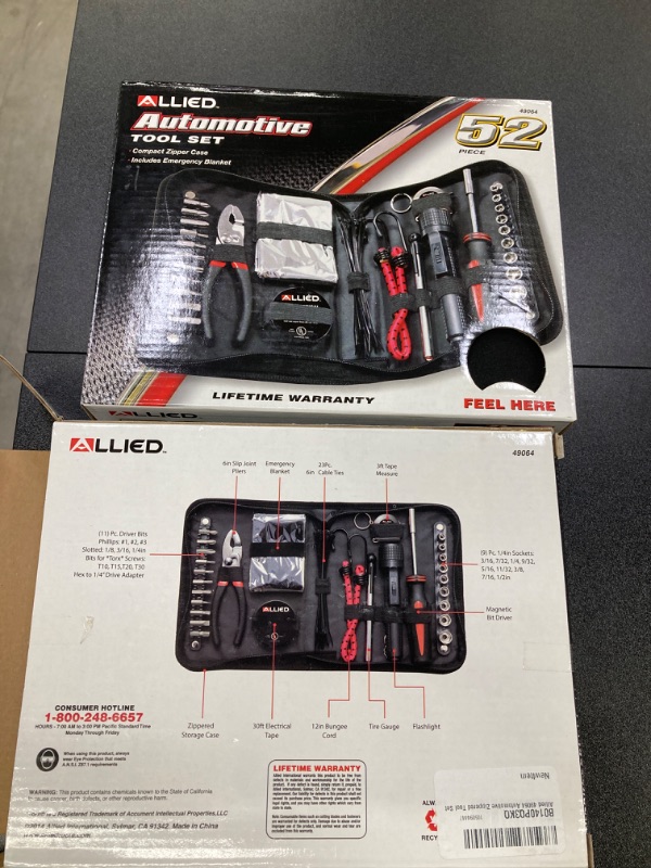 Photo 3 of 2 PACK BUNDLE//NO RETURNS//Allied 49064 Automotive Zippered Tool Set