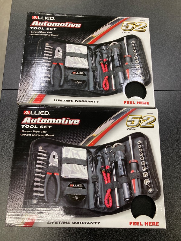 Photo 2 of 2 PACK BUNDLE//NO RETURNS//Allied 49064 Automotive Zippered Tool Set