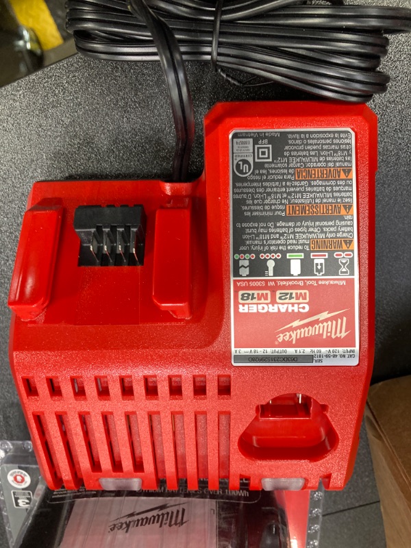 Photo 10 of Milwaukee
M18 18V Lithium-Ion Brushless Cordless 1/2 in. Impact Wrench with Friction Ring Kit