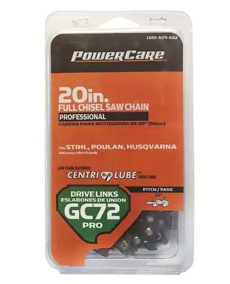 Photo 1 of 2 Power Care 20" Gc72 Chainsaw Blade Chains - Stihl Husqvarna & Others (ocs-3)