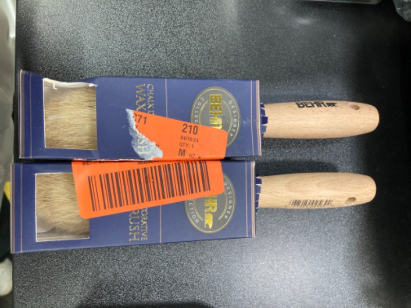 Photo 2 of 2 PACK BUNDLE///BEHR 1.75 in. Chalk Decorative Round Wax Brush