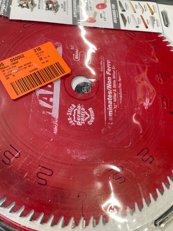 Photo 5 of 2 PACK BUNDLE//Diablo D1296L 12 in. 96 Tooth Laminate/Melamine Saw Blade