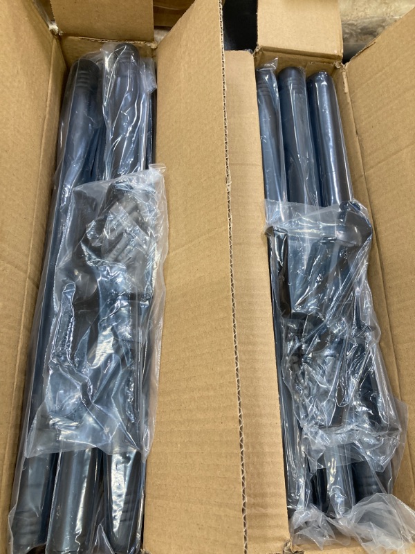 Photo 1 of 2 PACK BUNDLE//Curtain Rods for Windows 32 to 72, 1 Inch Telescoping Black Curtain Rods Set Industrial Curtain Rods Indoor Adjustable Drapery Rods Blackout Curtain Rod Outdoor Farmhouse Tension Curtain Rod for Patio 32-72