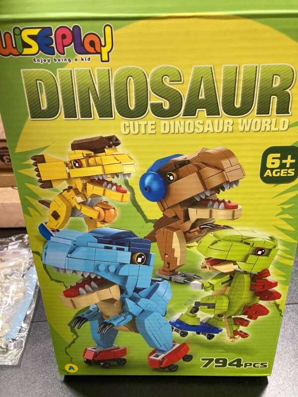 Photo 8 of 3 PACK BUNDLE///WISEPLAY Dinosaur Building Block Set - Dinosaur Toys for Kids 6-10 - Birthday Gift for Kids Multi 2