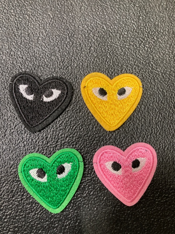 Photo 3 of 18 PCS///Cracked Skull Love Embroidered Patch, Iron on or Sew on Patch Applique for Clothes, Dress, Hat, Jeans, DIY Accessories color12