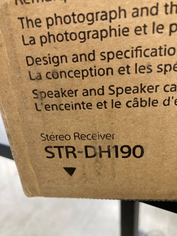 Photo 3 of ***SEE NOTES***Sony STRDH190 2-ch Home Stereo Receiver with Phono Inputs & Bluetooth Black//***SEE NOTES***