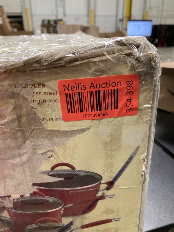 Photo 38 of ***SEE PHOTOS AND COMMENTS***Rachael Ray Cucina Nonstick Cookware Pots and Pans Set, 12 Piece, Cranberry Red Cranberry Red Cookware Set***SEE PHOTOS AND COMMENTS***