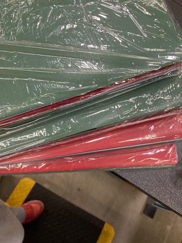 Photo 1 of 5 PACK BUNDLE///Mintra Poly Pocket Folders 3pk - Heavy Duty (Chili Oil/Arctic Ice/Green Olive)