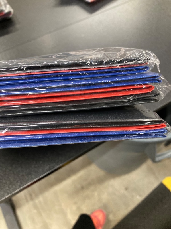 Photo 1 of 3 PACK BUNDLE///Mintra Poly Pocket Folders 3pk - Heavy Duty (Black/Blue/Red)