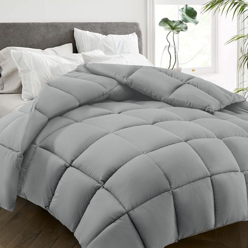 Photo 1 of PHOTO FOR REFERENCE ONLY///QUEEN SIZED GREY COMFORTER BLANKET