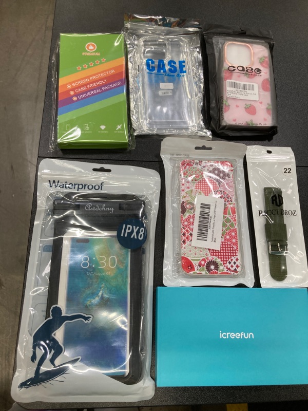 Photo 1 of MISC PHONE CASE BUNDLE///VARIOUS SIZES//SCREEN PROTECTORS 