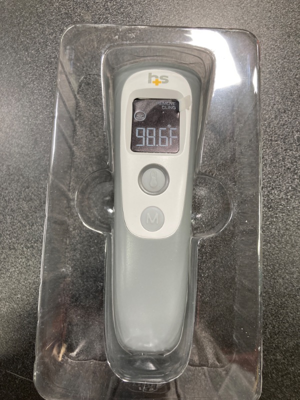 Photo 3 of HealthSmart Digital Temporal Thermometer with No Contact Infrared Technology, Babies, Children or Adults, Test Temperature of Objects or Air with Alarm and Memory Function, FSA & HSA Eligible Forehead 1 Count