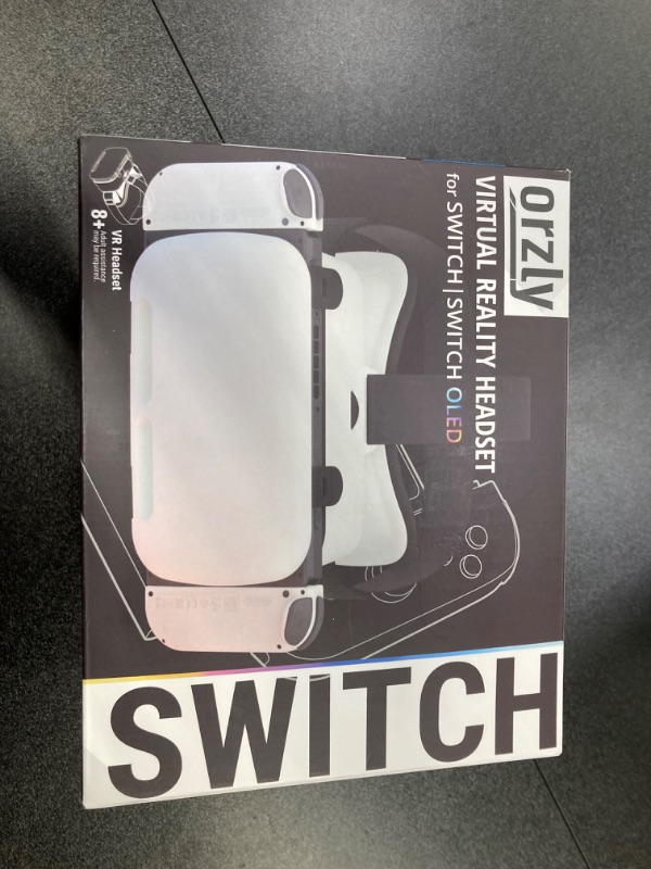 Photo 1 of Orzly VR Headset Designed for Nintendo Switch & Switch OLED Console with Adjustable Lens for a Virtual Reality Gaming Experience and for Labo VR - White - Gift Boxed Edition