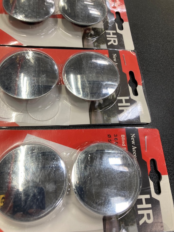 Photo 1 of 5 PACK BUNDLE//QIIYCCE Blind Spot Car Mirror,Used To Observe Side Mirror Blindspot,2"Adjustable Angle Hd Wide Angle Small Round Mirror, Suitable For Cars, Suvs And Trucks (2)