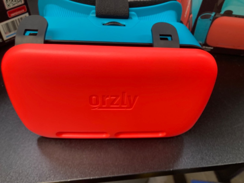 Photo 2 of Orzly VR Headset Designed for Nintendo Switch & Switch OLED Console with Adjustable Lens for a Virtual Reality Gaming Experience and for Labo VR - Colour Pop - Gift Boxed Edition Tanami