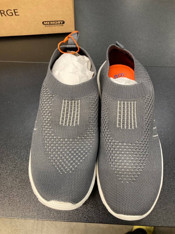 Photo 6 of Bourge Men's Comfortable Running Shoes - Lightweight, Slip on Sneakers 8 GREY