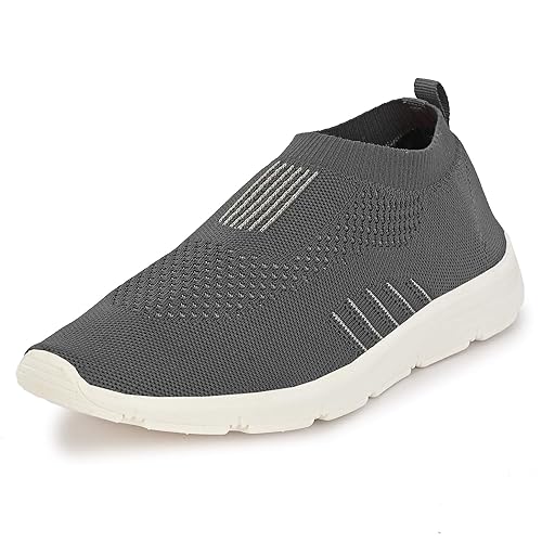 Photo 1 of Bourge Men's Comfortable Running Shoes - Lightweight, Slip on Sneakers 8 GREY