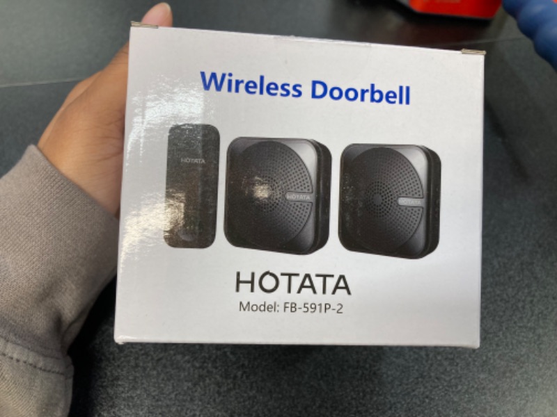 Photo 8 of HOTATA Wireless Doorbell with No Battery Required Push Button & 2 Plug-in Receivers, Door Bell with 60 Doorbell Chimes, LED Flash, 1000ft Range, 5 Volume Levels & Mute Mode for Home, Classroom