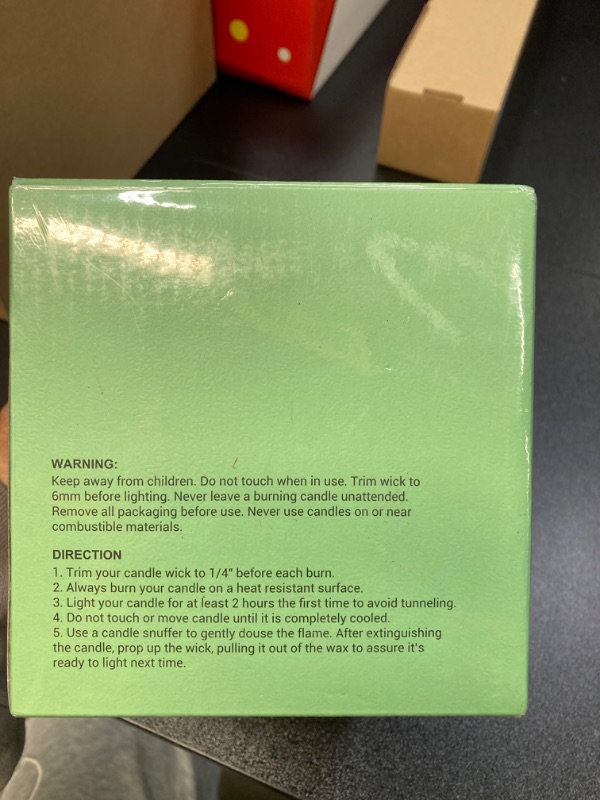 Photo 4 of Hidden Label Scented Candles with Replaceable Tin Candle, Luxe Oud Bergamot & Pepper, 9oz Wood Wicked Crackling Candles///unopened box