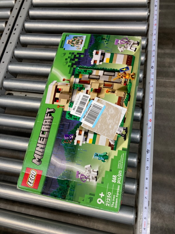 Photo 6 of LEGO Minecraft The Iron Golem Fortress 21250 Building Toy Set, Playset Featuring a Crystal Knight and Golden Knight, A Fortress and a Giant Golem, Build and Display Minecraft Toy for 9 Year Old Kids