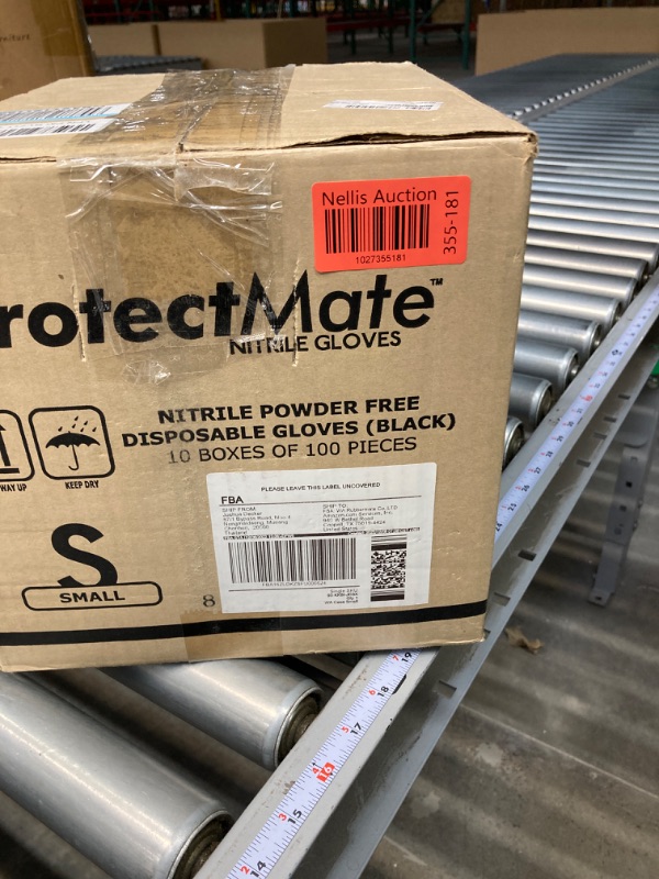Photo 4 of Protectmate Black Nitrile Disposable Gloves | 5 mil Thickness | Powder Free | Latex Free | Industrial Disposable Gloves | Food-Safe Disposable Gloves | Small (case of 1000) Small (Case of 1000) Black (Case of 1000)