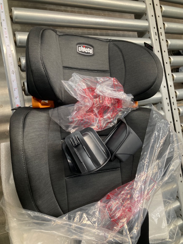 Photo 3 of Chicco KidFit ClearTex Plus 2-in-1 Belt-Positioning Booster Car Seat, Backless and High Back Booster Seat, for Children Aged 4 Years and up and 40-100 lbs. | Obsidian/Black KidFit Plus with ClearTex® No Chemicals Obsidian