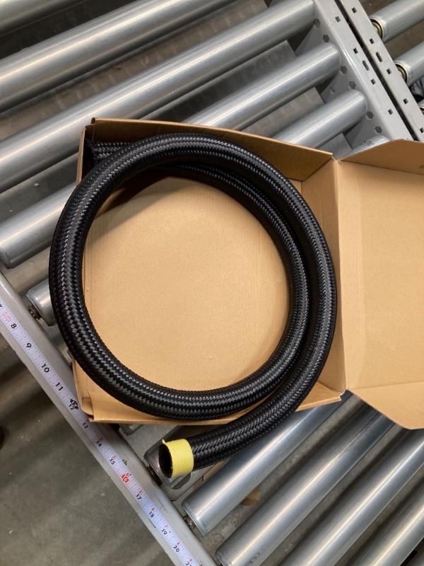 Photo 2 of 16AN Hose Fuel line, Nylon Braided CPE Rubber Oil Cooling Line(Not for E85), 5 Feet