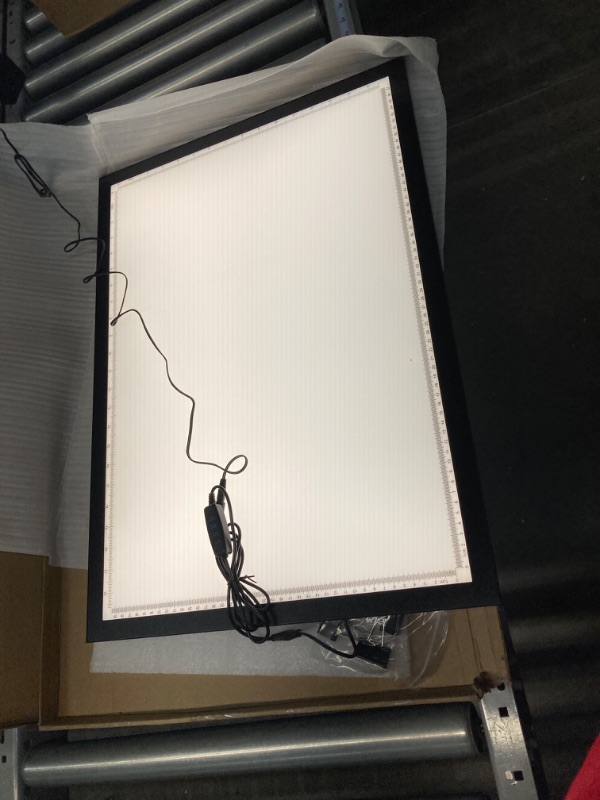 Photo 2 of 10000+ LUX High Bright Light Pad A2, 3 Colors Light Board with UL Adapter. 10 Levels/Stepless Dimming for Diamond Painting, Tracing, Drawing, Sketching etc