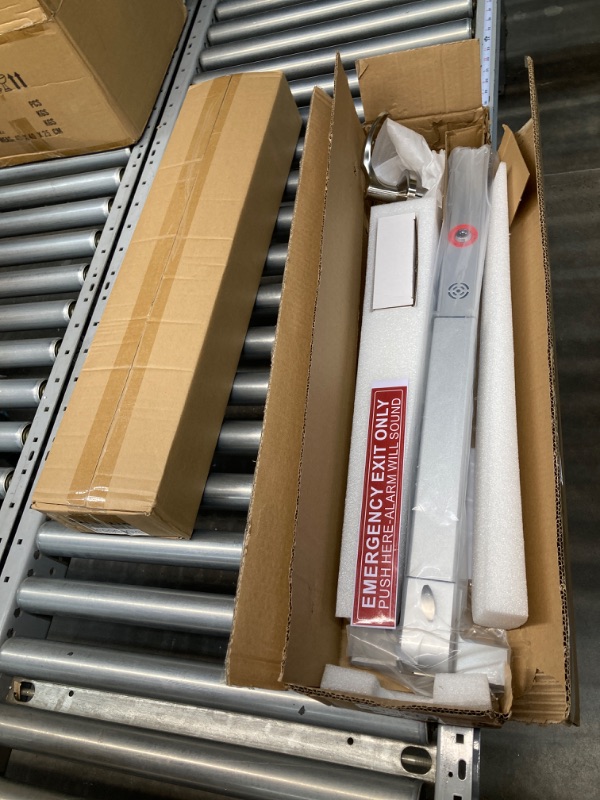 Photo 3 of 2 PACK!!! Dynasty Hardware Commercial Door Push Bar Panic Exit Device with Alarm Sprayed Aluminum