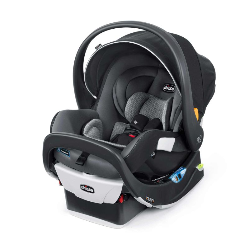 Photo 1 of Chicco Fit2® Adapt Infant and Toddler Car Seat and Base, Rear-Facing Seat for Infants and Toddlers 4-35 lbs., Includes Infant Head and Body Support, Compatible with Chicco Strollers | Ember/Black Ember Fit2 Adapt