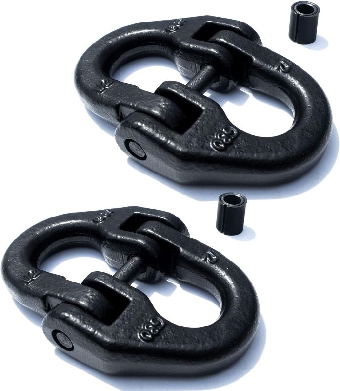 Photo 1 of 2pcs 1/2inch Hammerlock Coupling Connector Link Safety Chain Adapter Connector Link Hammerlock Tow Hitch
