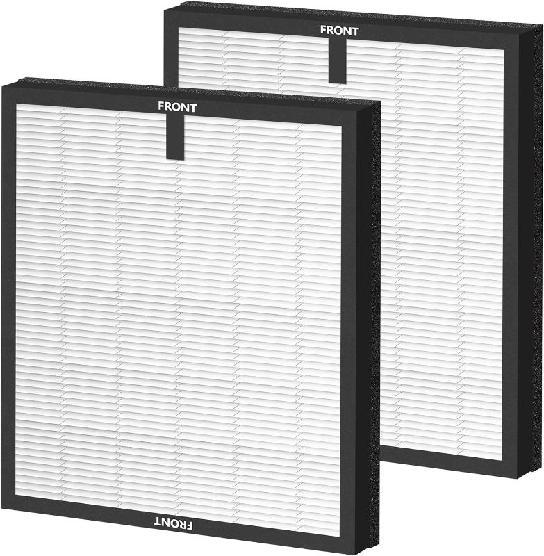 Photo 1 of 2 PACK!!! HY4866 Replacement Filter for MORENTO Air Purifier, for HY4866 WF Smart Air Purifiers True H13 HEPA Nylon Pre-filtration Enhanced for Dust,Pet Dander,Smoke,Pollen,