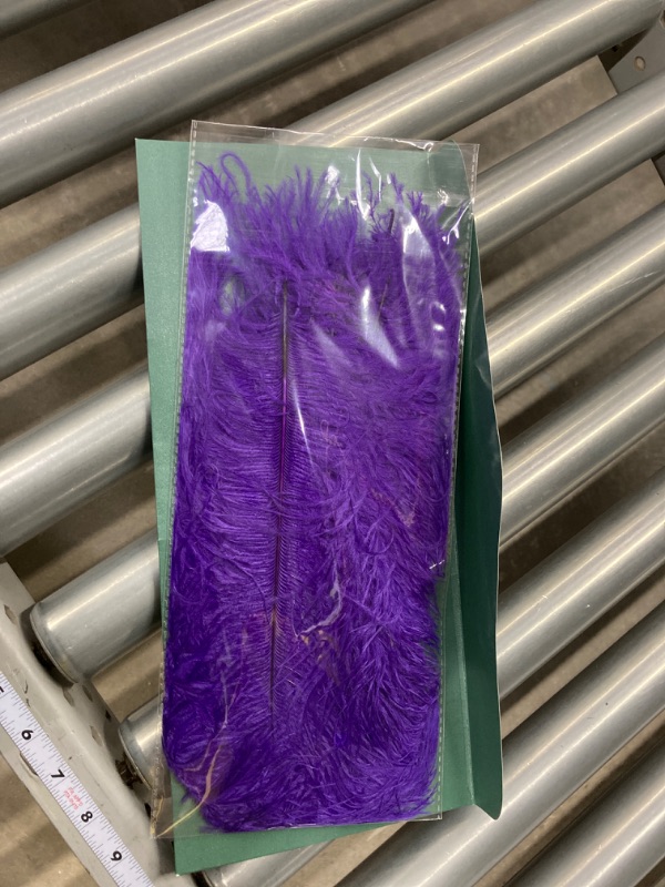 Photo 2 of Ballinger Purple Ostrich Feathers Bulk - 12Pcs 12-14inch Large Feathers for Vase, Party Centerpieces Mardi Gras and Home Decor