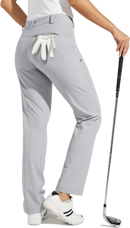 Photo 1 of SIZE 12!!! Willit Women's Golf Pants Stretch Hiking Pants Quick Dry Lightweight Outdoor Casual Pants with Pockets Water Resistant
