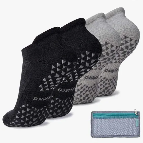 Photo 1 of NWOT Hylaea Unisex Non Slip Grip Socks for Yoga, Pilates, Barre, Ankle Cushioned
