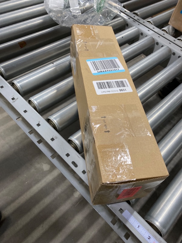 Photo 4 of MISSING GLASS BALLS!!! KAMANINA 1 Inch Curtain Rod 32 to 58 Inches (2.6-4.8ft), Black Curtain Rods for Windows, Single Drapery Rods with Crackle Glass Finials Black 32-58"