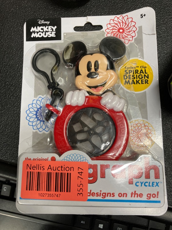 Photo 4 of Spirograph Cyclex Clip Mickey Mouse - Disney - The Easy Way to Make Countless Amazing Designs - Rotating Stencil Wheel - Travel Ages 5+
