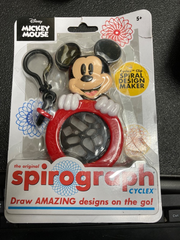 Photo 2 of Spirograph Cyclex Clip Mickey Mouse - Disney - The Easy Way to Make Countless Amazing Designs - Rotating Stencil Wheel - Travel Ages 5+
