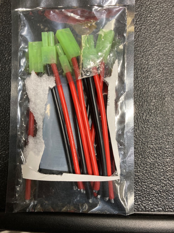 Photo 2 of 3 Pairs Mini Tamiya Male Female Battery Connectors with Silicone Wire Compatible with RC Airplane Quadcopter car Boat Lipo Battery ESC Charger?14AWG 10cm?
