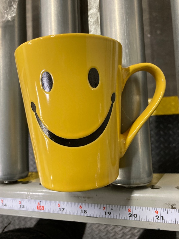 Photo 2 of 1 X Smiley Happy Face 14 oz Stoneware Coffee Mug/Cup