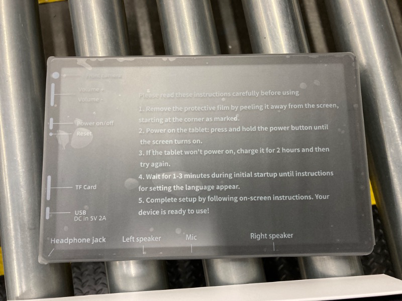 Photo 1 of Android Tablet PC, 10.1" Touch Screen, Quad-Core Processor, 32GB ROM 2MP+8MP Dual Camera, WiFi Bluetooth, 512GB Expand, IPS Full HD Display, 6000mAh Battery Powerful Performance Tablet.
