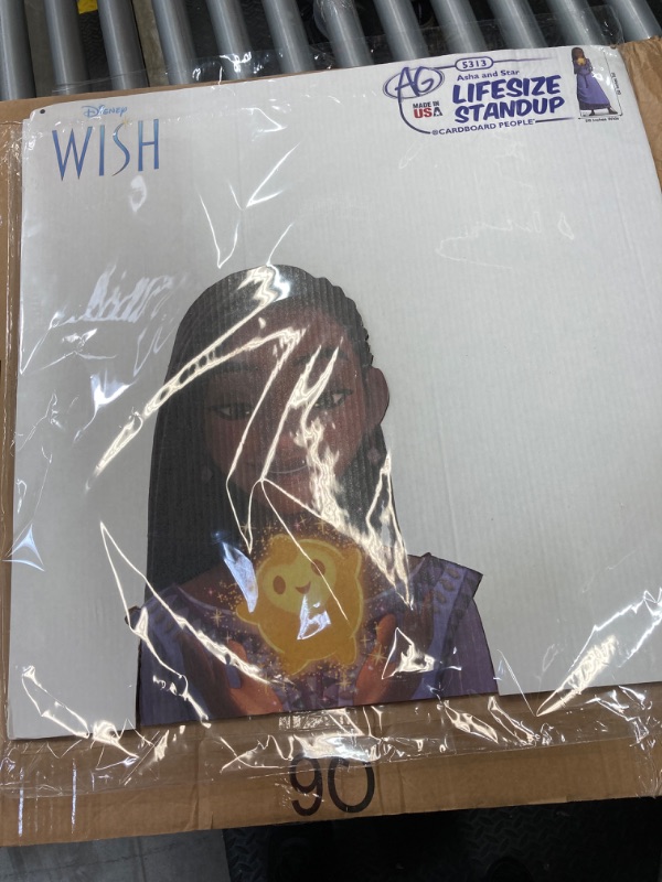 Photo 1 of Cardboard People Asha and Star Life Size Cardboard Cutout Standup - Disney's Wish (2023 Film)
