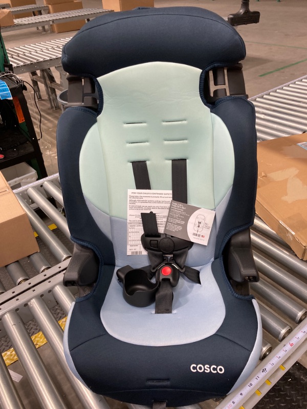 Photo 2 of Cosco Finale DX 2-in-1 Booster Car Seat, Forward Facing 40-100 lbs, Rainbow