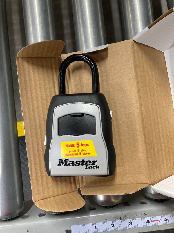 Photo 2 of Master Lock Key Lock Box, Outdoor Lock Box for House Keys, Key Safe with Combination Lock, 5 Key Capacity, 5400EC 1 Pack