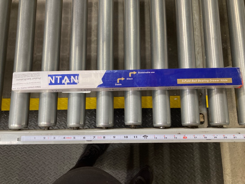 Photo 1 of 1 Pair Heavy Duty Drawer Slides 22 inch Soft Close Ball Bearing Drawer Slides - LONTAN 4502S3-22 Drawer Rails Heavy Duty 100 LB Capacity Full Extension Drawer Slides 22'' Drawer Slides 1 Pairs