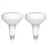 Photo 1 of 2 PACK!!! EcoSmart 75-Watt Equivalent BR40 Dimmable ENERGY STAR LED Light Bulb Daylight (2-Pack)