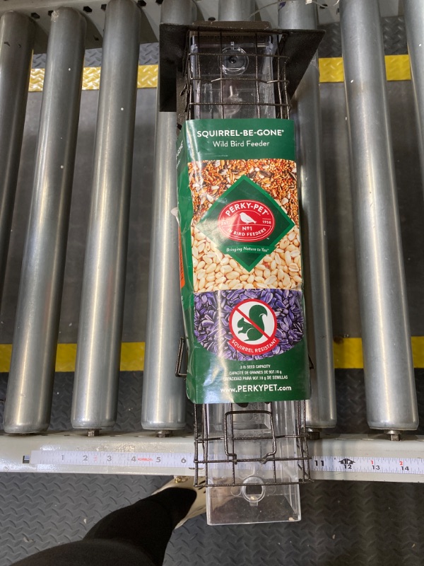 Photo 1 of **MISSING BOTTOM PART**Perky-Pet 336-1SR Squirrel-Be-Gone Bird Feeder, 2LB Squirrel Proof Outdoor Wild Bird Feeder with Weight-Activated Perches