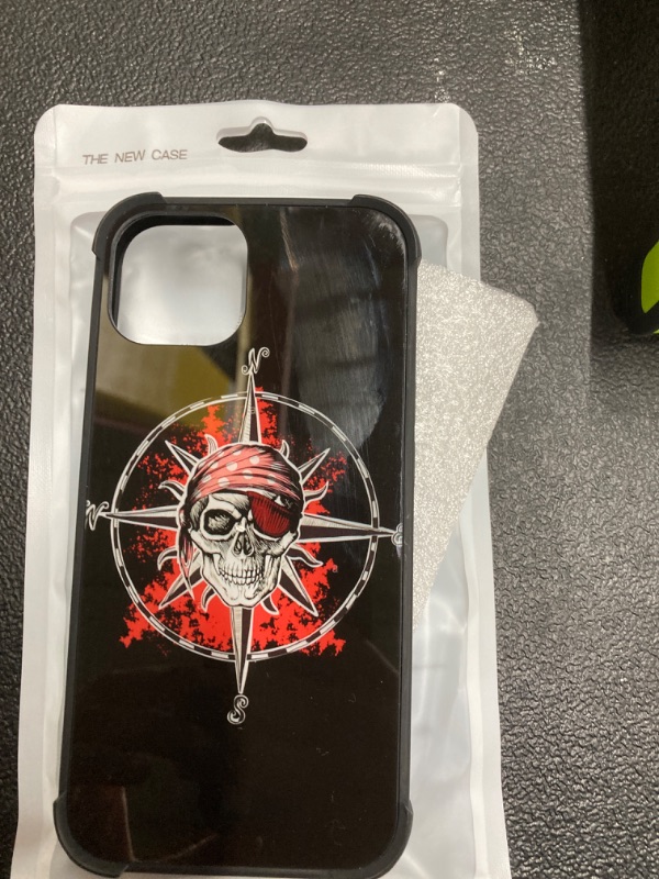 Photo 2 of Compass One Eyed Pirate Pattern iPhone 14 case 