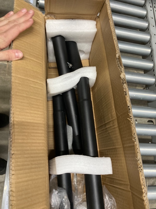Photo 1 of EXCELLO GLOBAL PRODUCTS Bistro String Light Poles - 1 Pack - Extends to 10 Feet - Universal Mounting Options Included