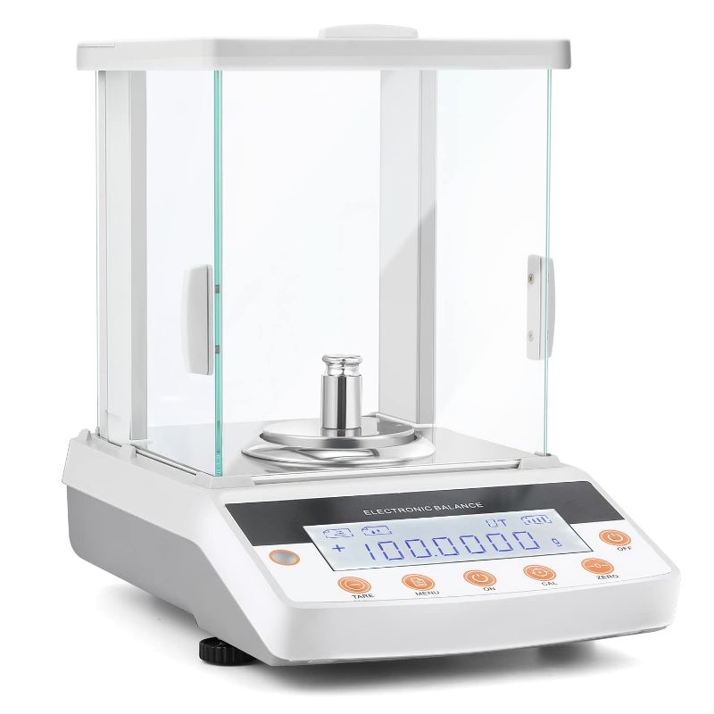 Photo 1 of Bonvoisin Analytical Balance Scale Digital 0.1mg High Precision Lab Scale Electronic Balance 0.0001g Scientific Laboratory Scale (120g, 0.1mg